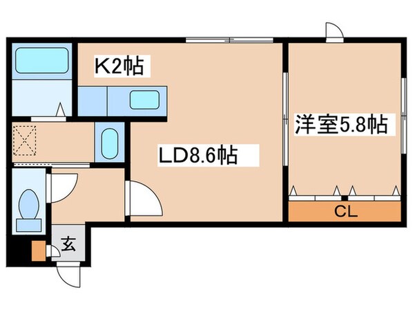 K αの物件間取画像